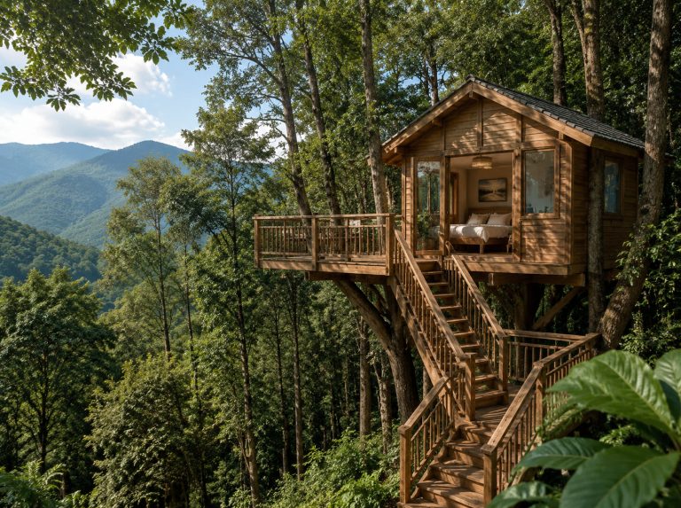 文山景区悬空树屋